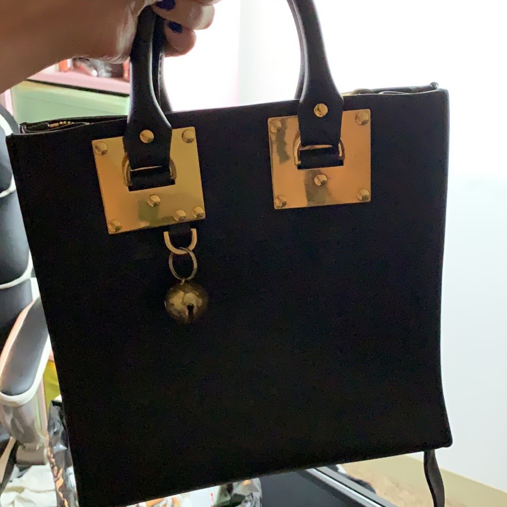 Sophie Hulmes Handbag black and gold